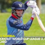 Canada vs Namibia ICC Men's Cricket World Cup League 2, Match 60 Scorecard