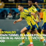 Cristiano Ronaldo storms down tunnel in anger following substitution in Al-Nassr's 3-1 victory over Al-Kholood