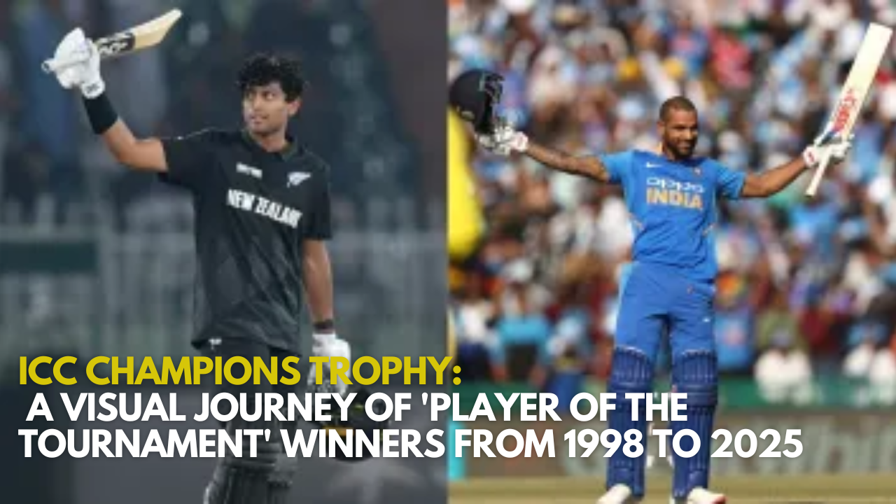 ICC Champions Trophy: A Visual Journey of 'Player of the Tournament' Winners from 1998 to 2025