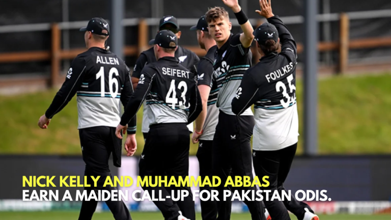 Nick Kelly and Muhammad Abbas earn a maiden call-up for Pakistan ODIs.