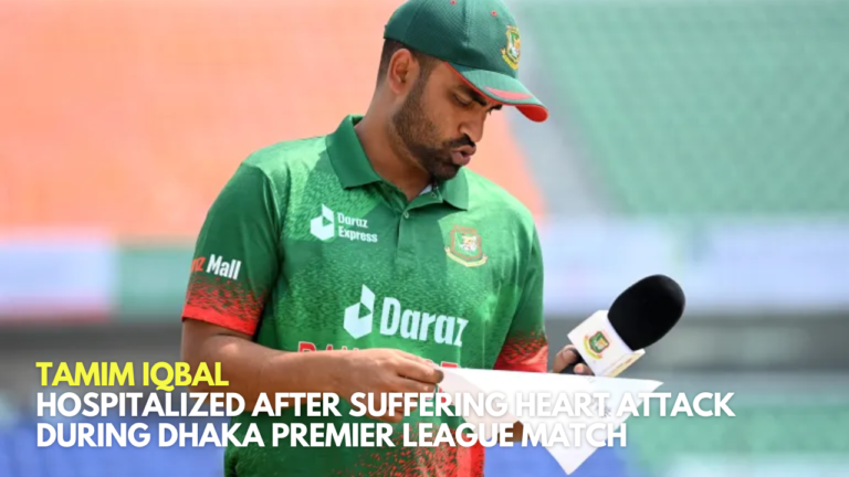 Tamim Iqbal Hospitalized After Suffering Heart Attack During Dhaka Premier League Match